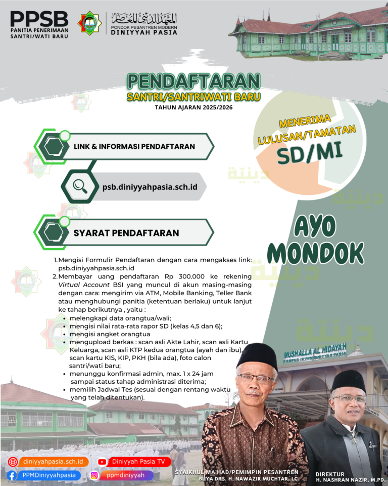 PANITIA PENERIMAAN SANTRIWATI BARU TP. 20252026(1)