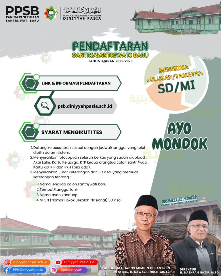 PANITIA PENERIMAAN SANTRIWATI BARU TP. 20252026(2)